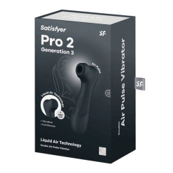 Satisfyer - Pro 2 Génération 3 Technologie Air Liquide Noir